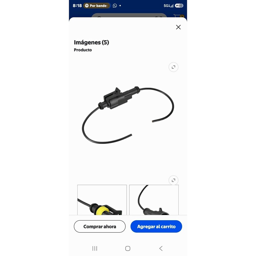 3-Pin In-Line Wire Connector Pigtail 100mm Black/Yellow Seal Plastic